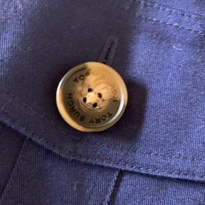 Tory Burch cotton jacket embroidered collar